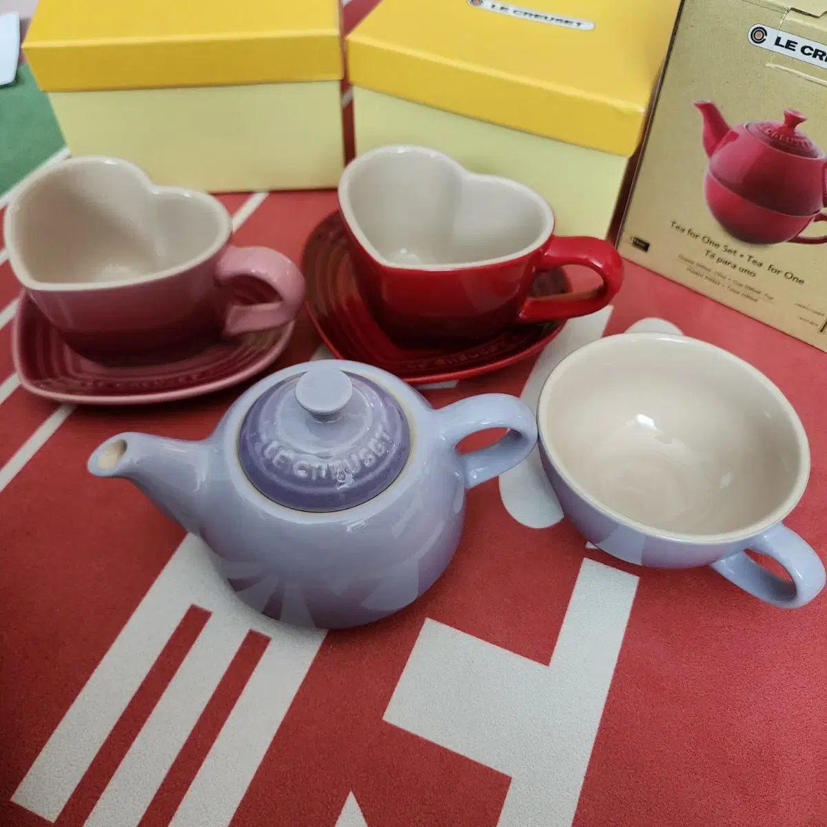 르쿠르제 LE CREUSET 티포원/티컵소서 set [새상품]